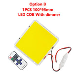 Panneau led jaune mat moderne adhésif 50w 12v blanc chaud froid 2000lm
