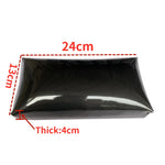 coussin repos pied noir moderne spa bain lisse brillant trou support métallique
