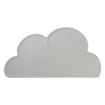 assiettes forme nuage silicone imperméables adhésives animaux gris rose bleu blanc moderne