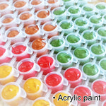 toile lin minimaliste peinture acrylique coloriage numérique kit pinceaux moderne maison décoration chambre enfants