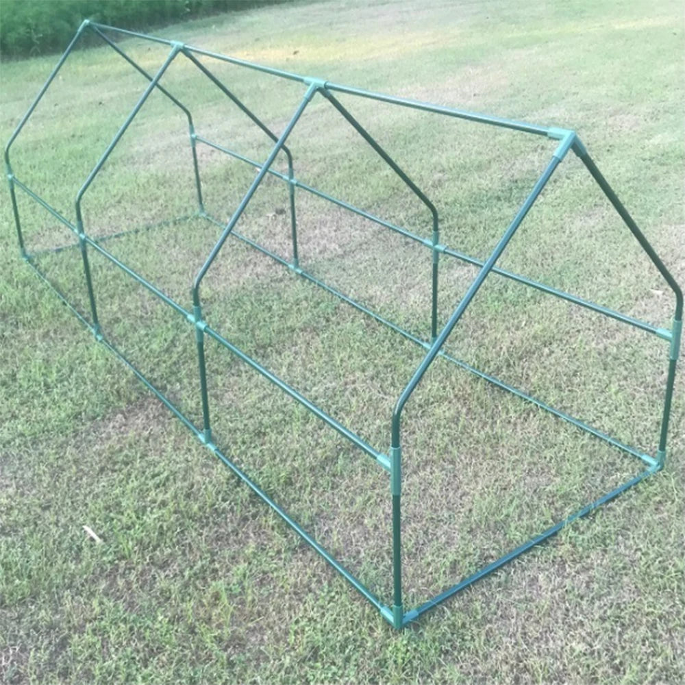 serre jardin transparente pvc 270x90x90cm cadre vert clips moderne fonctionnelle toile