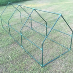 serre jardin transparente pvc 270x90x90cm cadre vert clips moderne fonctionnelle toile