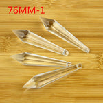 cristal transparent facetté forme stalactite lustre suspendu décoration luminaire moderne