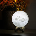 lampe table personnalisable 3d photo mickey mouse rose blanc gris moderne rechargeable télécommande 16