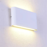 applique murale moderne led ip65 gris blanc noir 12w 20w 6w aluminium