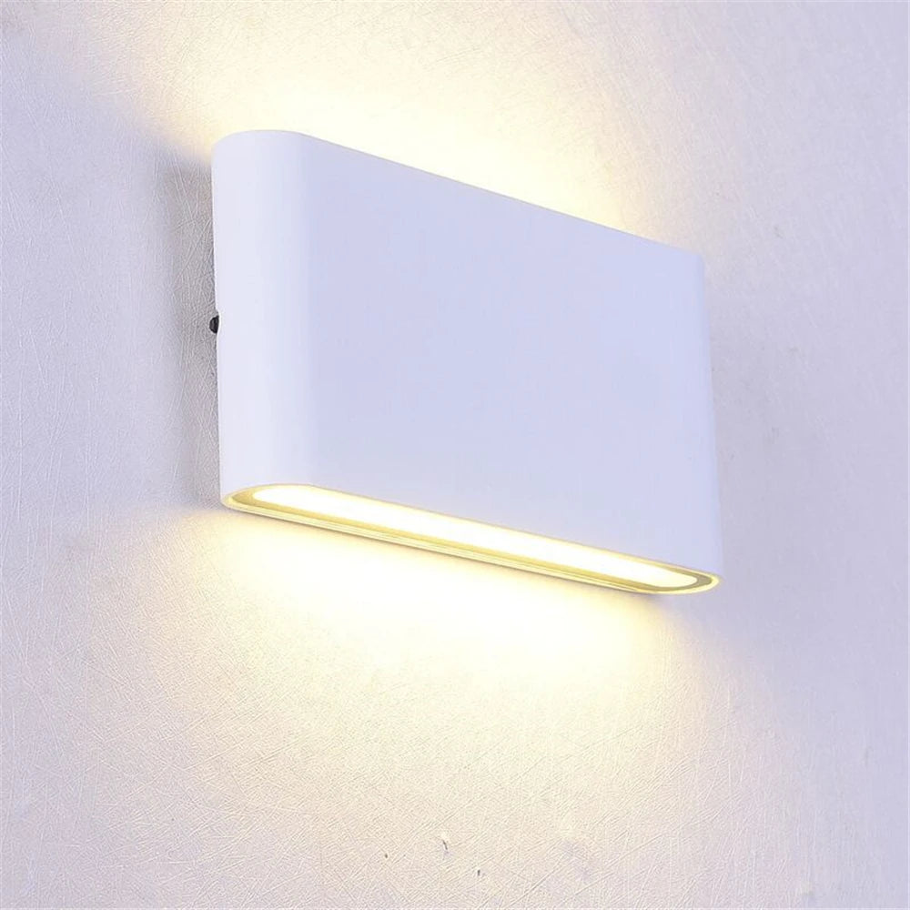 applique murale moderne led ip65 gris blanc noir 12w 20w 6w aluminium
