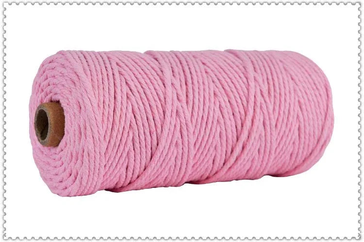 corde macramé coton torsadé mm décoration artisanale rustique fait main textile maison