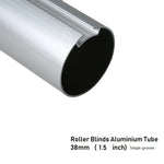 tube stores roulants aluminium argenté opacité moderne simple double rainures