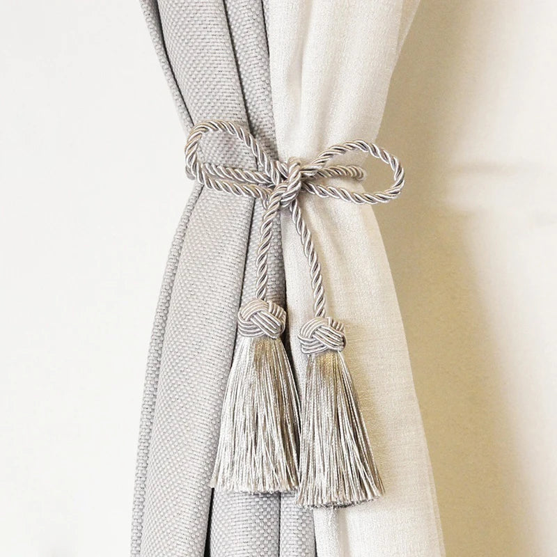 ruban franges classique polyester vert foncé beige gris clair bleu marine or argent bleu