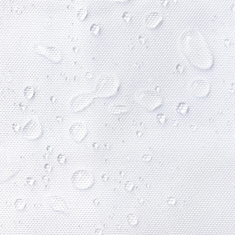 rideau douche moderne blanc polyester respectueux environnement anneaux texture légèrement rugueuse opaque