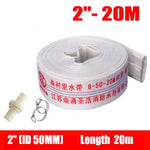 tuyau d'incendie polyester haute pression blanc lignes rouges bleues 5m 10m 20m adaptateurs