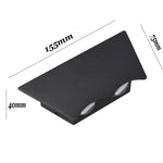 applique murale led noir contemporaine éclairage mural extérieur ip65 étanche ampoules led