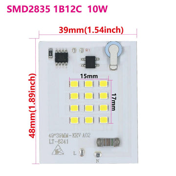 plaque led 100w 50w 30w 20w 10w ac220v blanc matrice diodes modernes