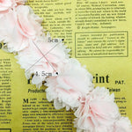 couronne fleurs artificielles motif floral rose clair noir blanc rouge violet mariage