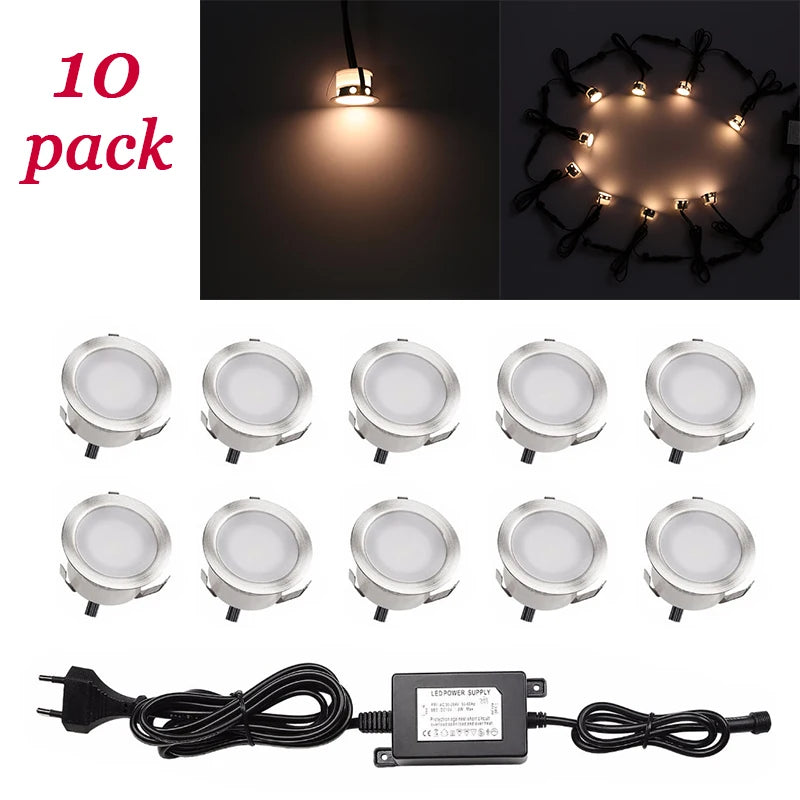 éclairage extérieur led ip67 12v blanc chaud froid 10pack 16pack moderne
