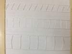 ruban coton solide blanc rayures fines 20m opacité classique couture attache rideau