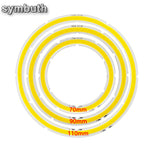 anneau lumineux led blanc moderne clips 70mm 90mm 110mm 60mm 80mm 100mm 120mm
