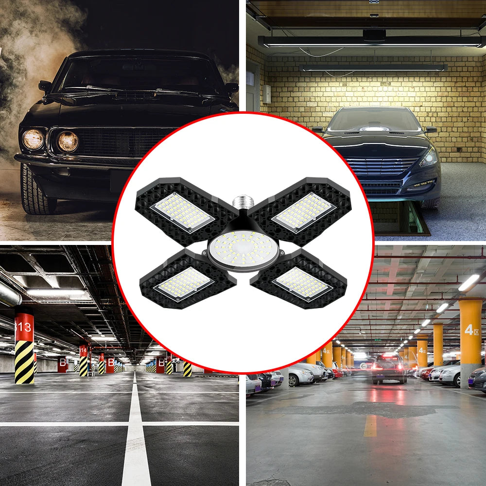 lampe garage led noir moderne diamond cooling e27 e26 200w 300w 400w 50000h