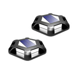 lampe solaire extérieure led gris métallisé panneau solaire bleu moderne minimaliste