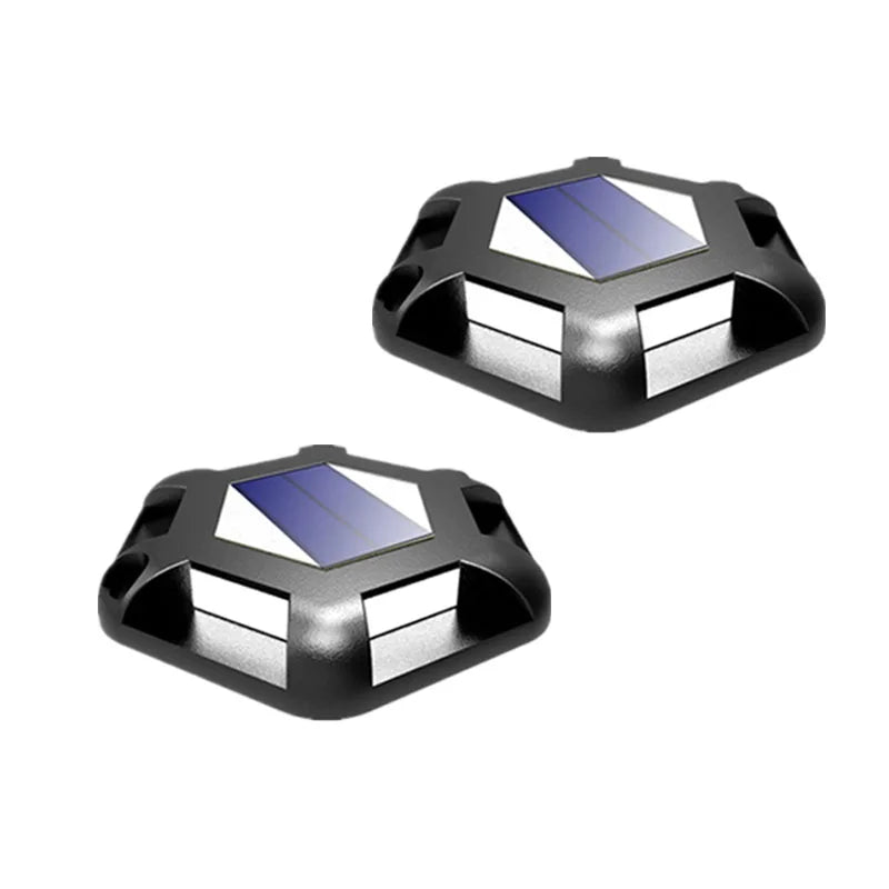 lampe solaire extérieure led gris métallisé panneau solaire bleu moderne minimaliste