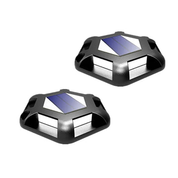 lampe solaire extérieure led gris métallisé panneau solaire bleu moderne minimaliste