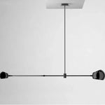 suspension lumineuse moderne sphères métalliques noir opalescent led 110v 220v semi encastrée tactile