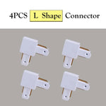 rails traînée led blanc noir lisses modernes connecteurs adaptateurs ampoules led