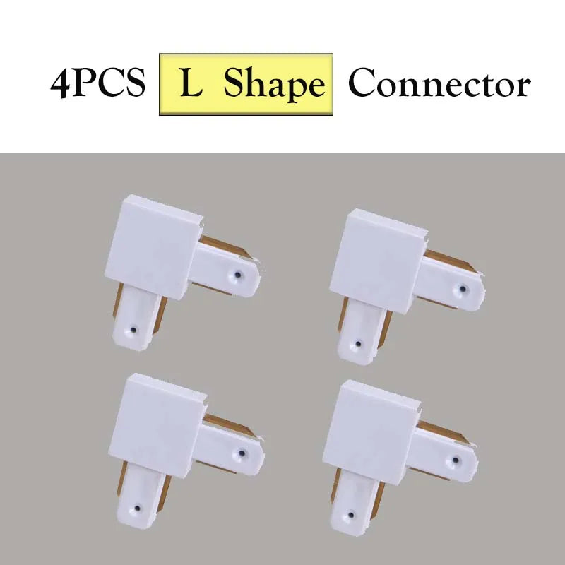 rails lumière led blanc noir moderne connecteurs ampoules led