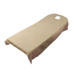 couverture protection table massage violet rose beige gris clair moderne uni