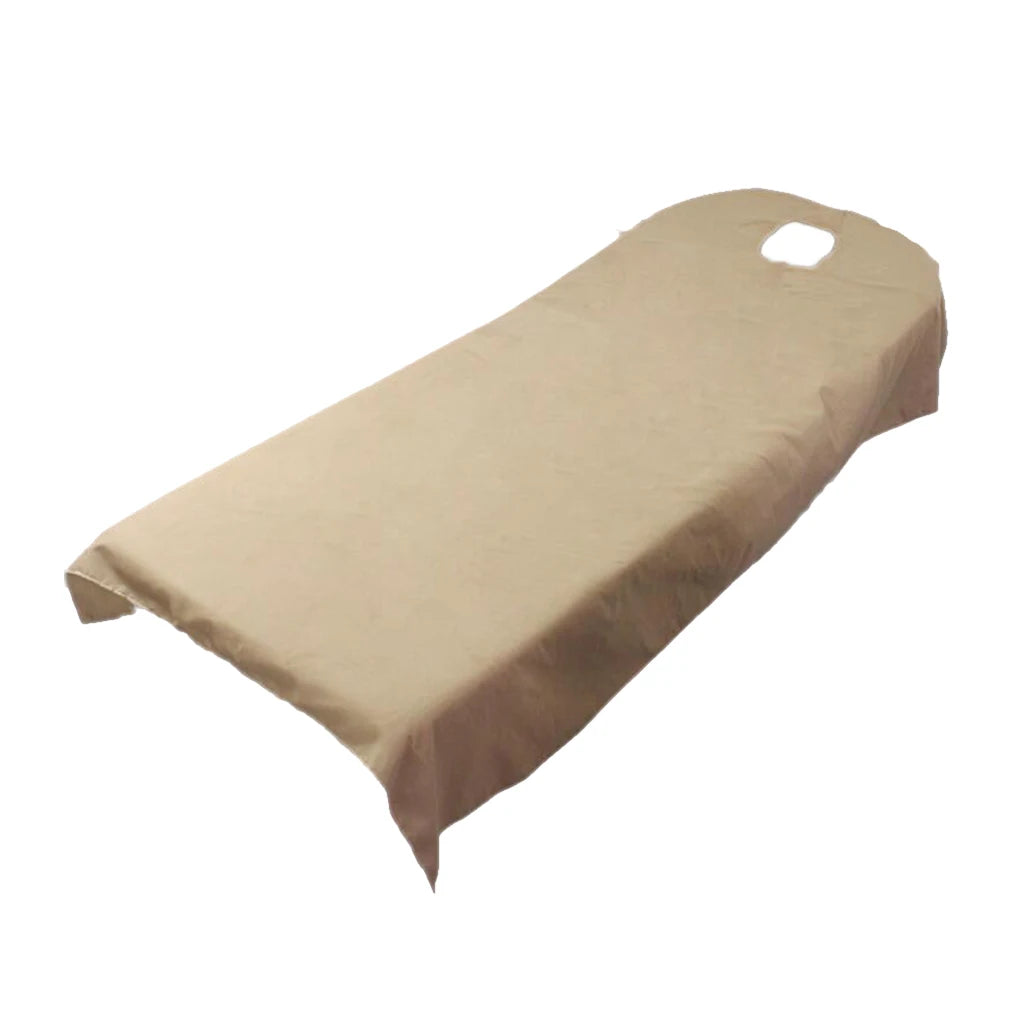 couverture protection table massage violet rose beige gris clair moderne uni