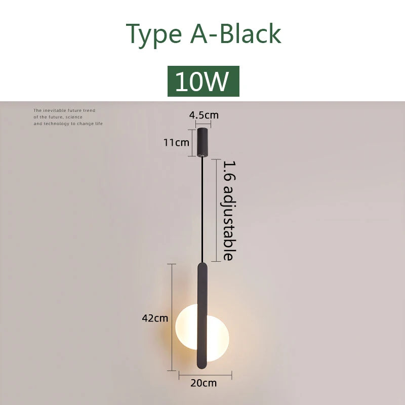 Lampes suspendues minimalistes modernes salon chambre blanc noir 249 2000 lumens