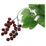 guirlande artificielle feuilles vertes graines rouges décoration extérieure naturelle mariage fête prénuptiale