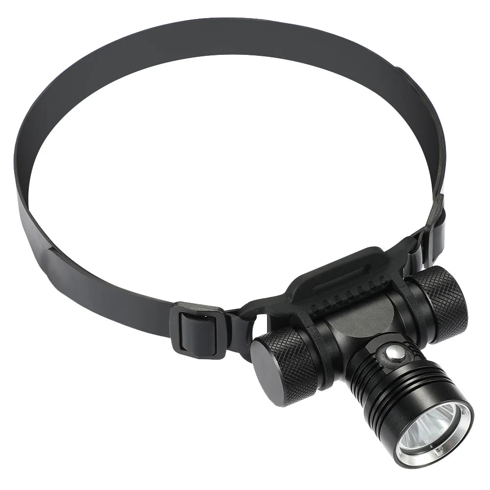 lampe frontale led plongee jaune blanche bandeau réglable étanche 180 degres utilitaire technique