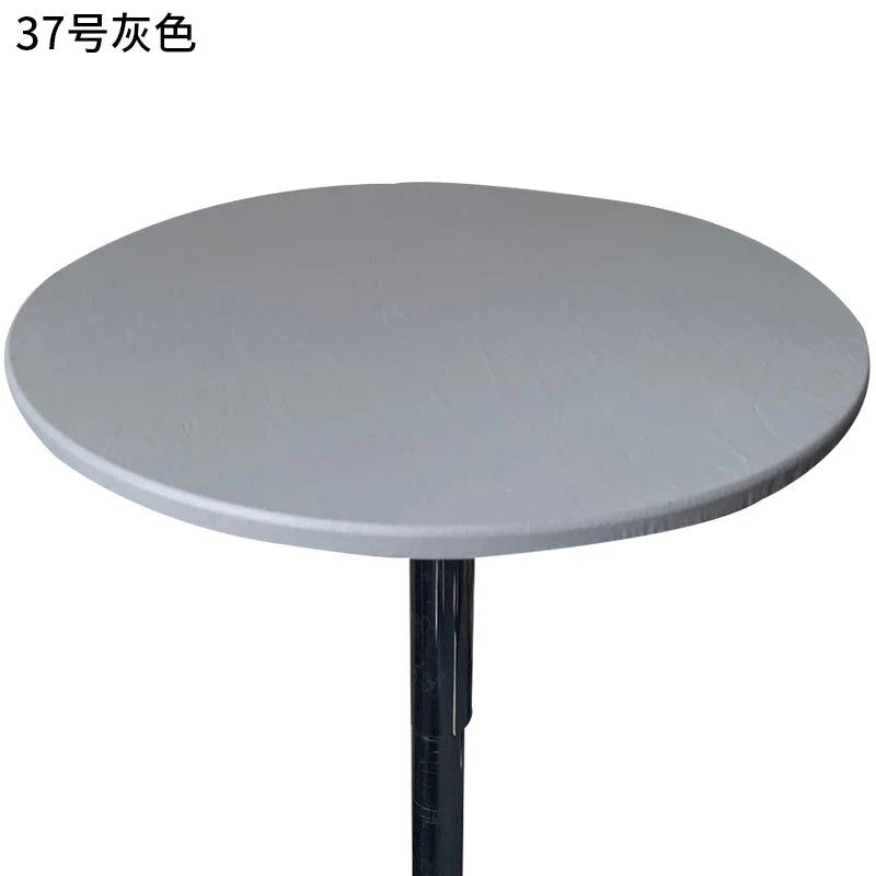 nappe table ronde moderne imperméable polyester couleur blanc jaune marron noir