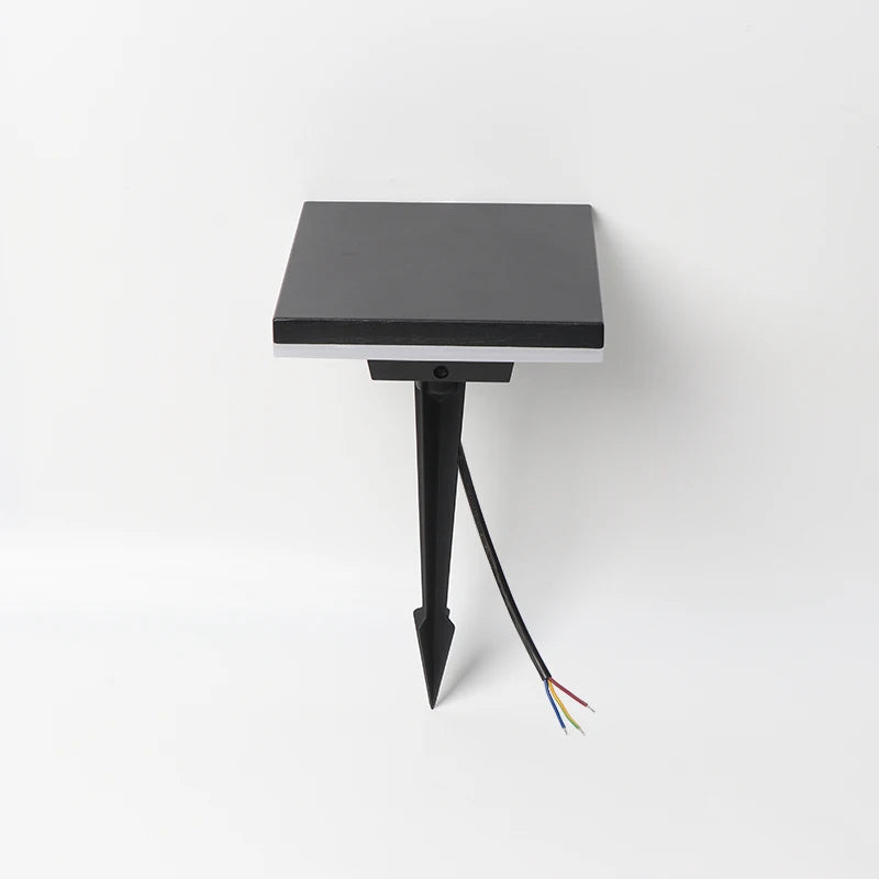 éclairage extérieur moderne lampe led étanche noir ip65 autonome ac 85265v