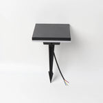 éclairage extérieur moderne lampe led étanche noir ip65 autonome ac 85265v