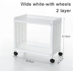 chariot rangement blanc moderne plateaux roulettes support cuisine respectueux environnement