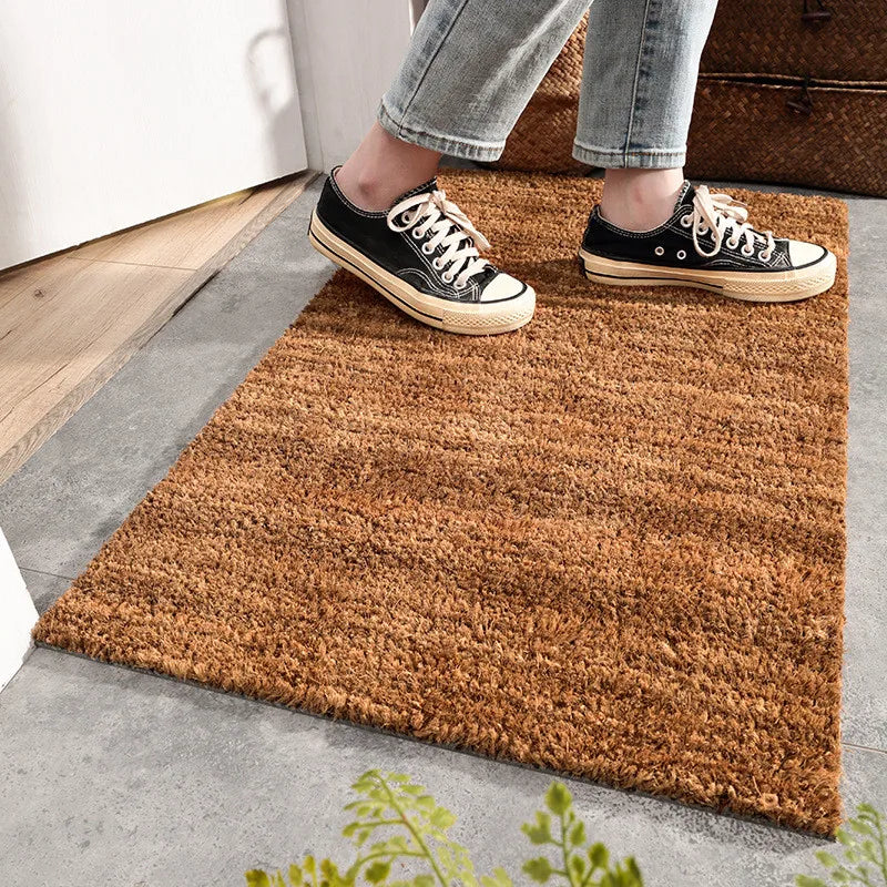 Détail du tissage en fibre de coco naturelle
