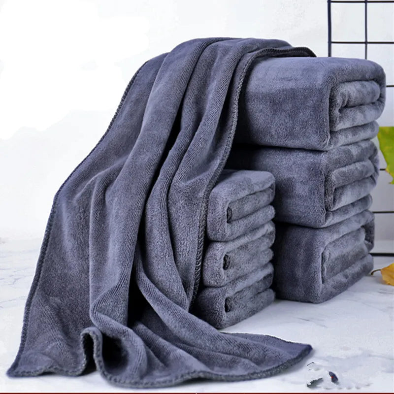 grande serviette bain microfibre velours absorbante séchage rapide sport voyage fitness yoga
