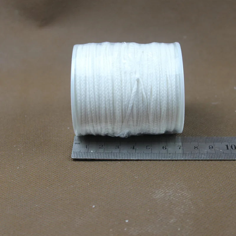 corde tissée blanche simple 60 mètres rouleau matériau coton sans fumée fabrication artisanale
