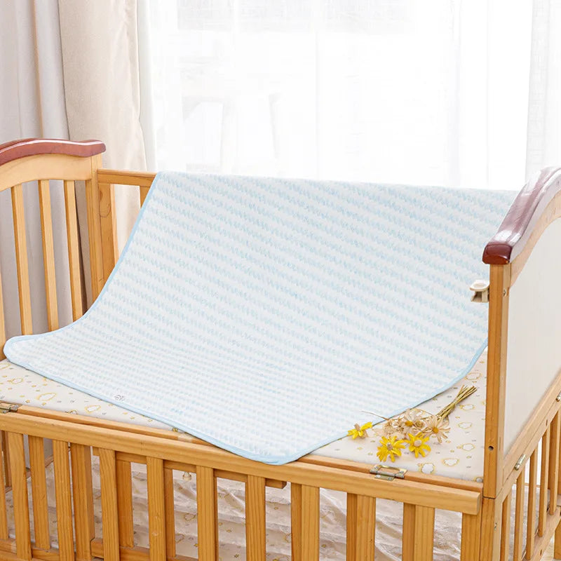 couverture bébé coton douce nuages dorés rose clair bleu clair texturée 36 mois