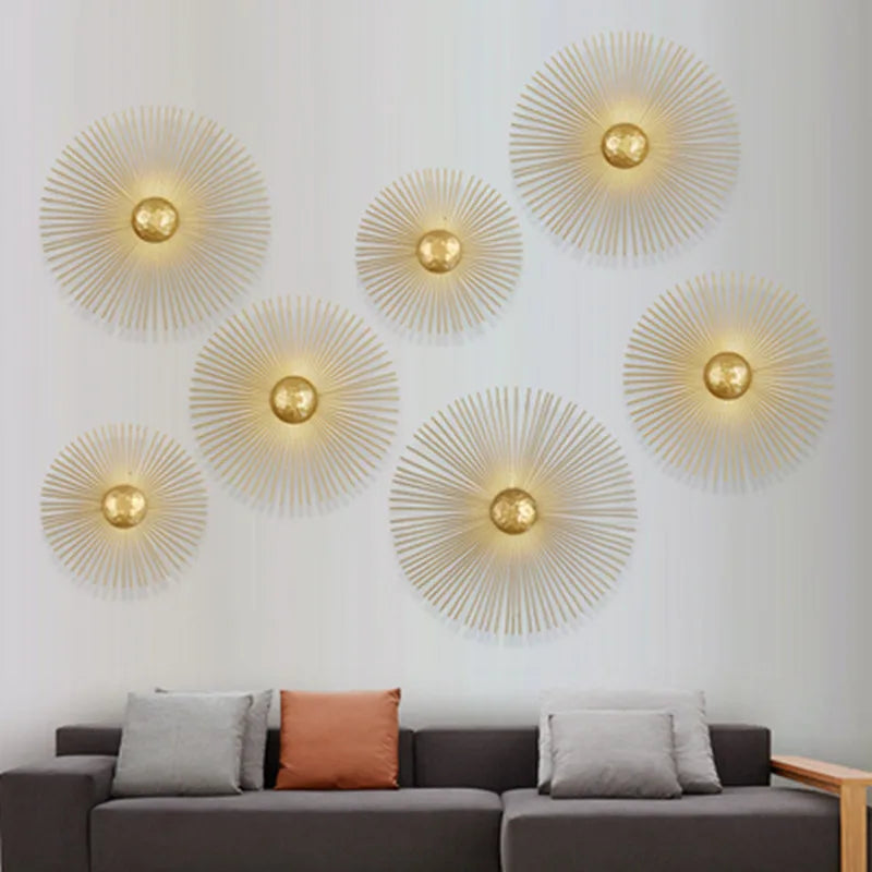 Luminaire décoratif mural fer blanc chaud