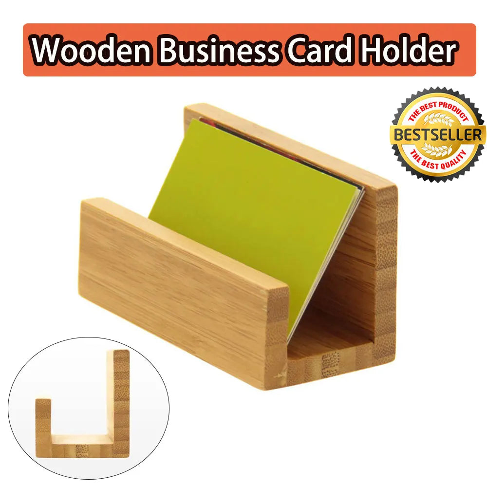 porte cartes visite minimalistes bois réutilisables modernes beige clair vert multiple usage