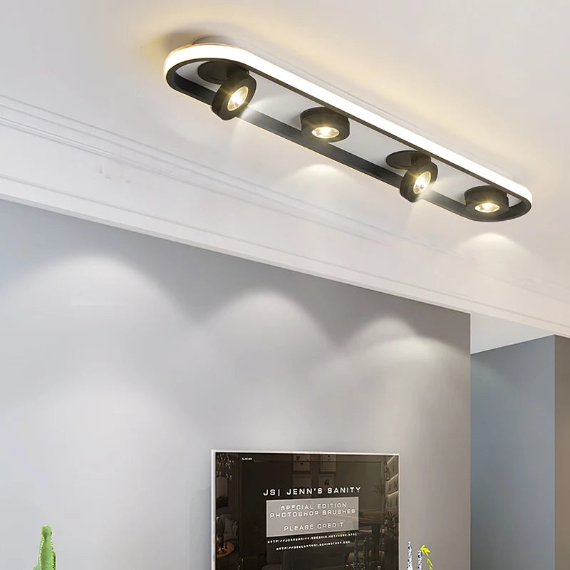 applique murale led moderne blanc noir lisse mat minimaliste