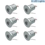 Mini spotlight LED argenté 3W 12V 24V moderne câble grille refroidissement