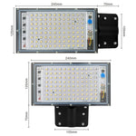 projecteur rue led ip65 noir moderne 220v 100w flux lumineux vis fixation aluminium contemporain