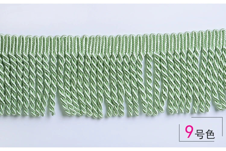 ruban frisé or rose argent vert clair franges torsadées classique polyester écologique