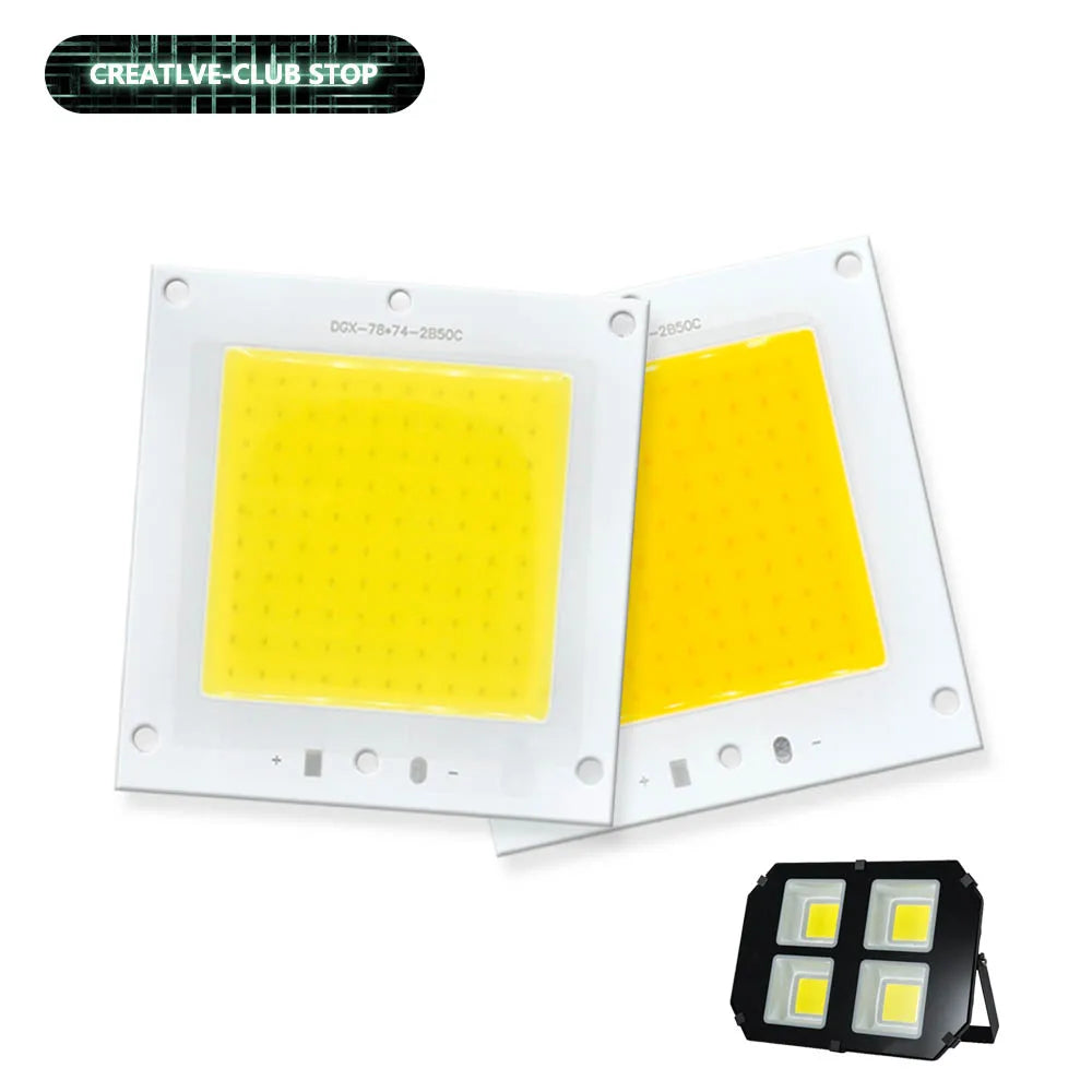 projecteur led 50w 50000lm blanc froid chaud 53x53mm 78x74mm diodes moderne