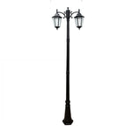 lampadaire or noir rétro classique éclairage public ip65 led alu certifié cccextérieur