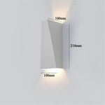 Applique murale LED moderne or blanc noir contemporaine fixée mur 610W